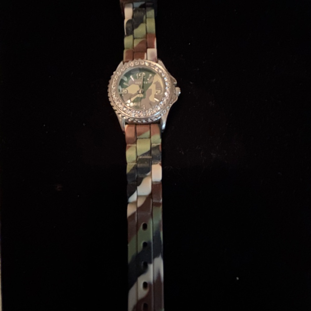 Camouflage jelly style watch